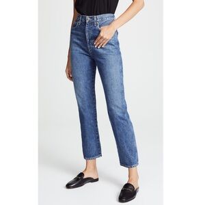 Agolde Pinch Waist High Rise Straight Leg Denim Jeans Size 24 XS XXS Like New